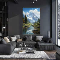 Majestic Mountain Landscape Poster