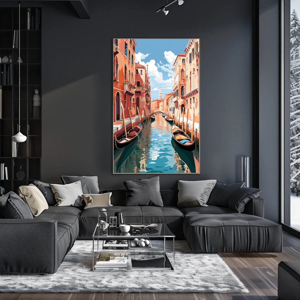 Venetian Waterway Dreamscape Historic Buildings Travel Poster