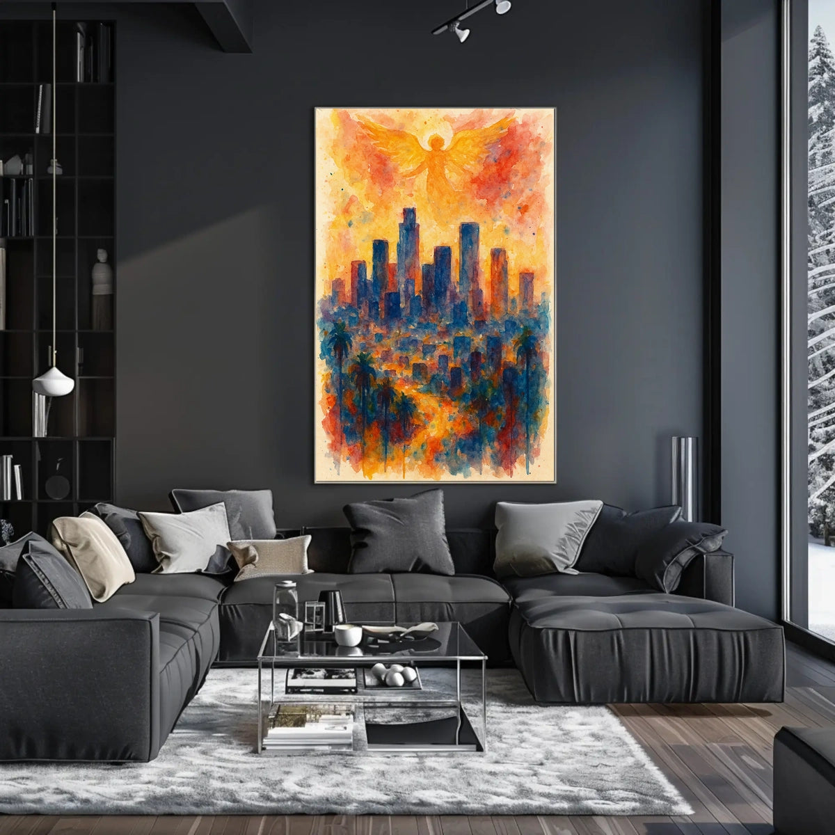 Angelic Skyline Wanderlust Home Gallery Wall Art Decor Dream Keepsake Calming Portrait Poster