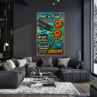 First in Flight Celebrating Carolina Poster