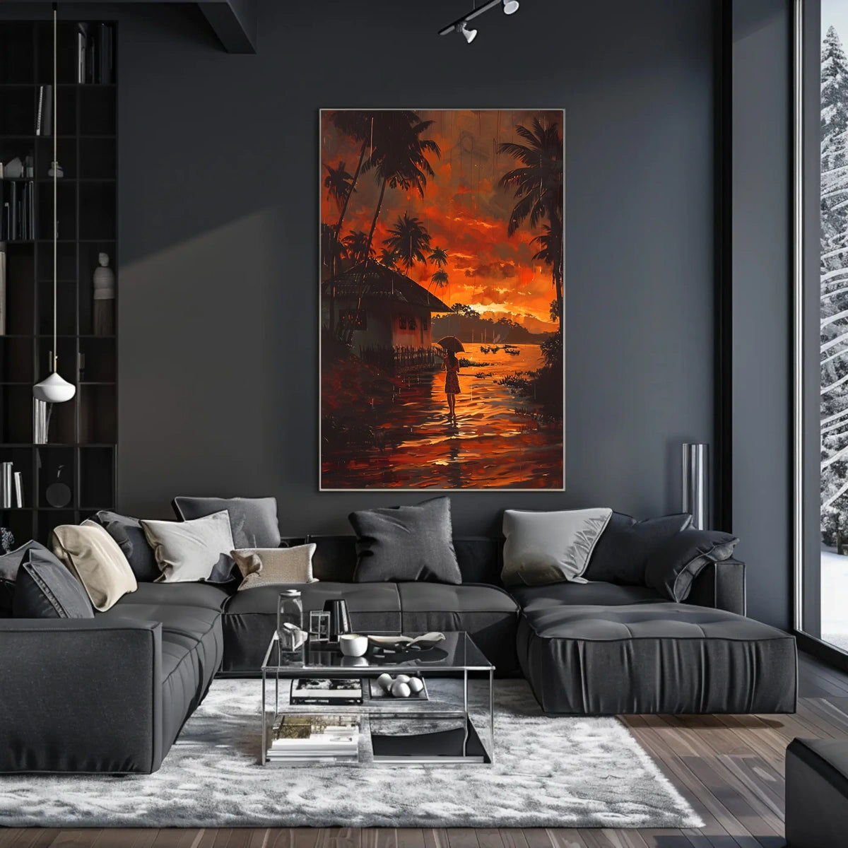 Tropical Sunset Serenity Poster