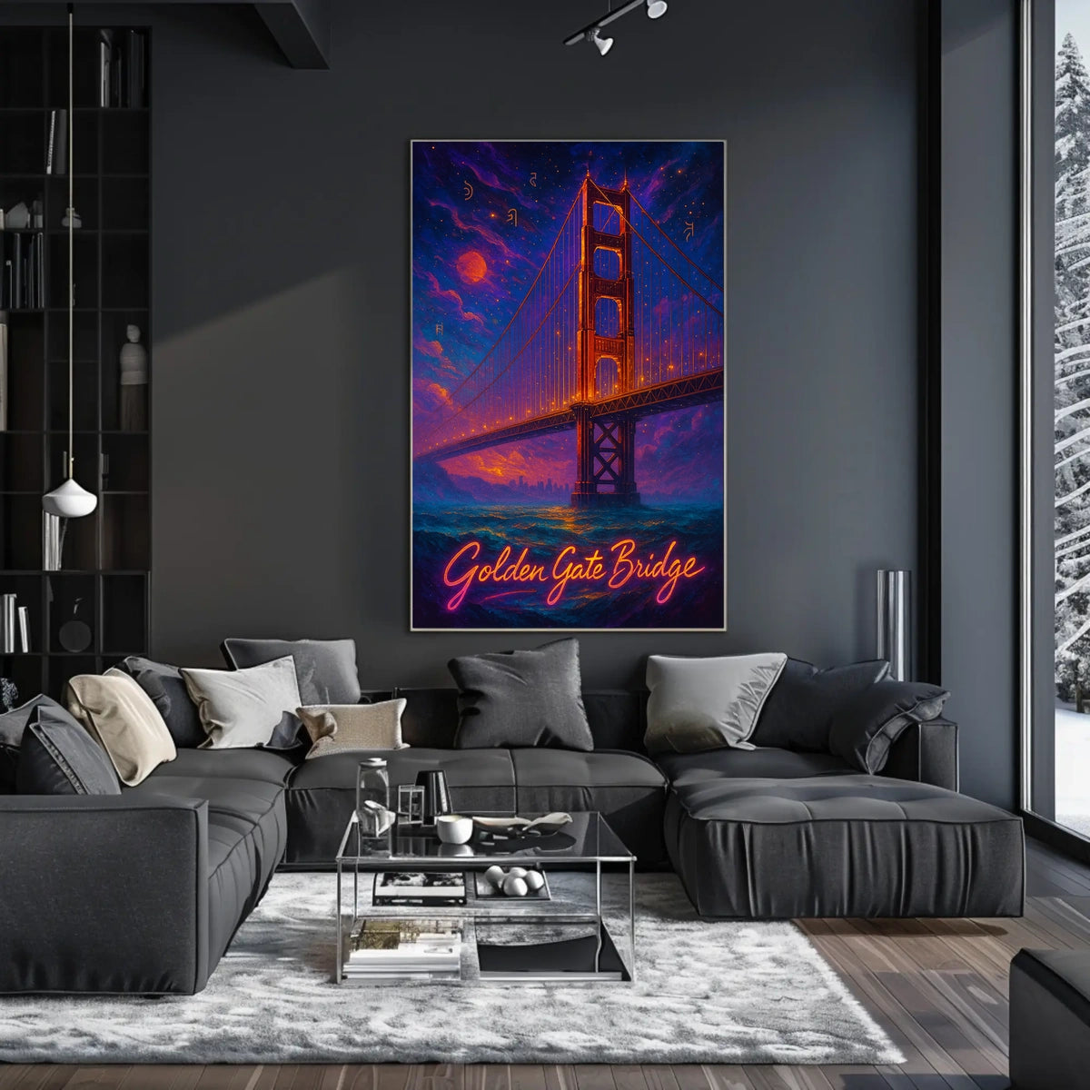 Golden Gate Bridge at Dusk Poster