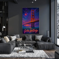 Golden Gate Bridge at Dusk Poster