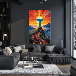 Radiant Christ The Redeemer Poster