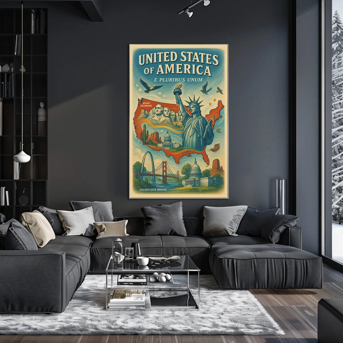 United States Of America Iconic Poster