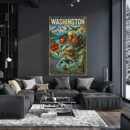Washington State Highlights Poster