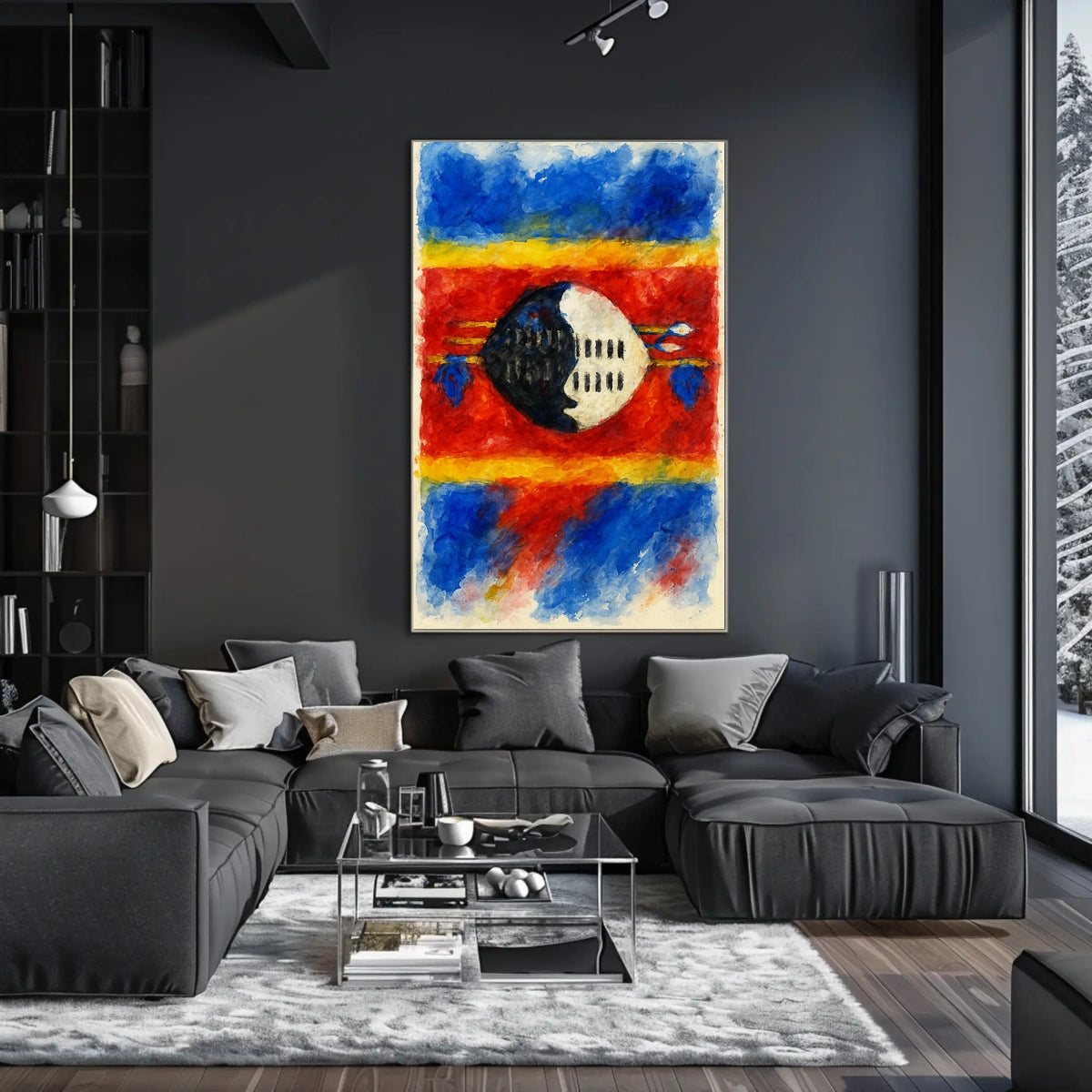 Vibrant Abstract Composition Abstract Poster