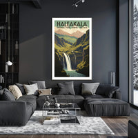 Haleakala National Park Scenic Poster Hawaii Wall Art