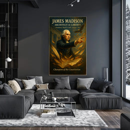 James Madison Vintage Style Historical or Presidential Poster