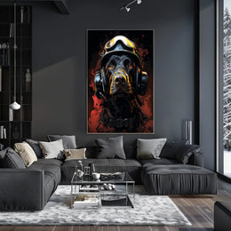 Heroic Canine Aviator Poster