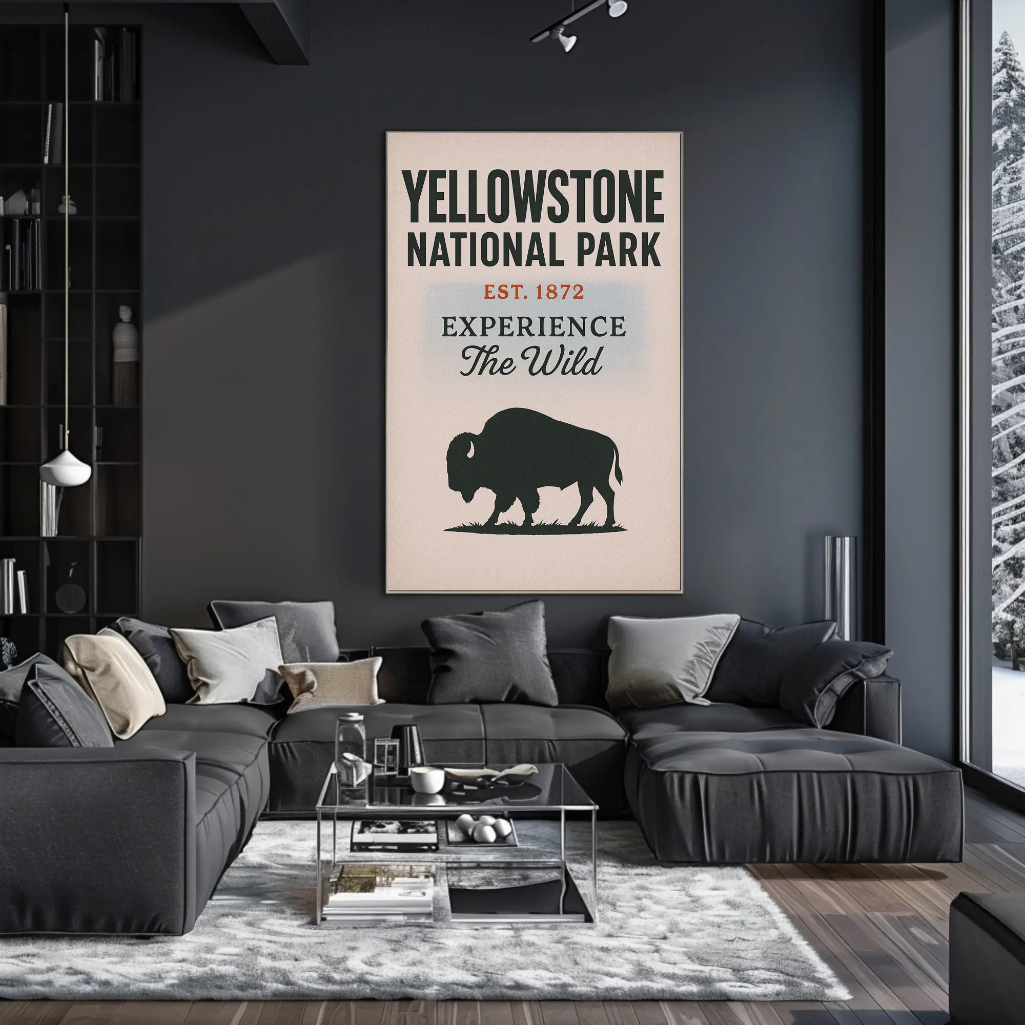 Yellowstone National Park Experience the Wild Poster PosterGoat