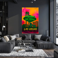 Las Vegas Skyline Pop Art Urban or Cityscape Poster