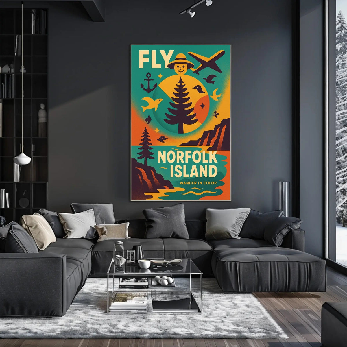 Fly to Norfolk Island Poster