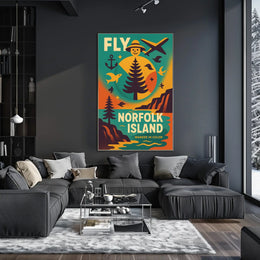 Fly to Norfolk Island Poster