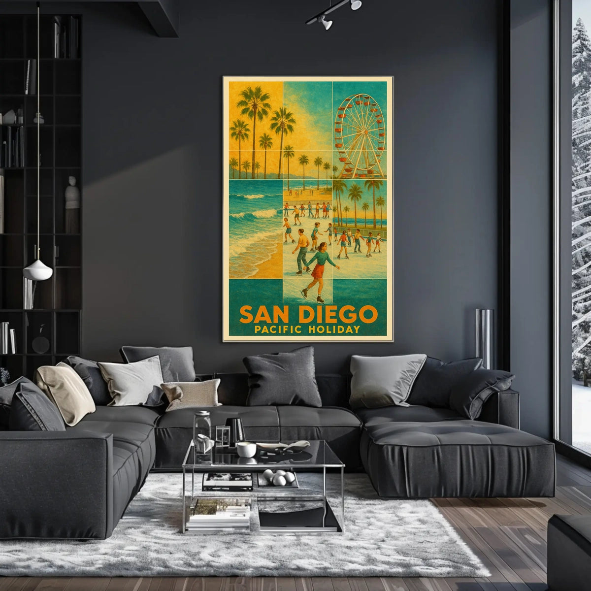San Diego Pacific Holiday Poster