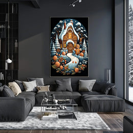 Enchanted Gingerbread Cottage Poster