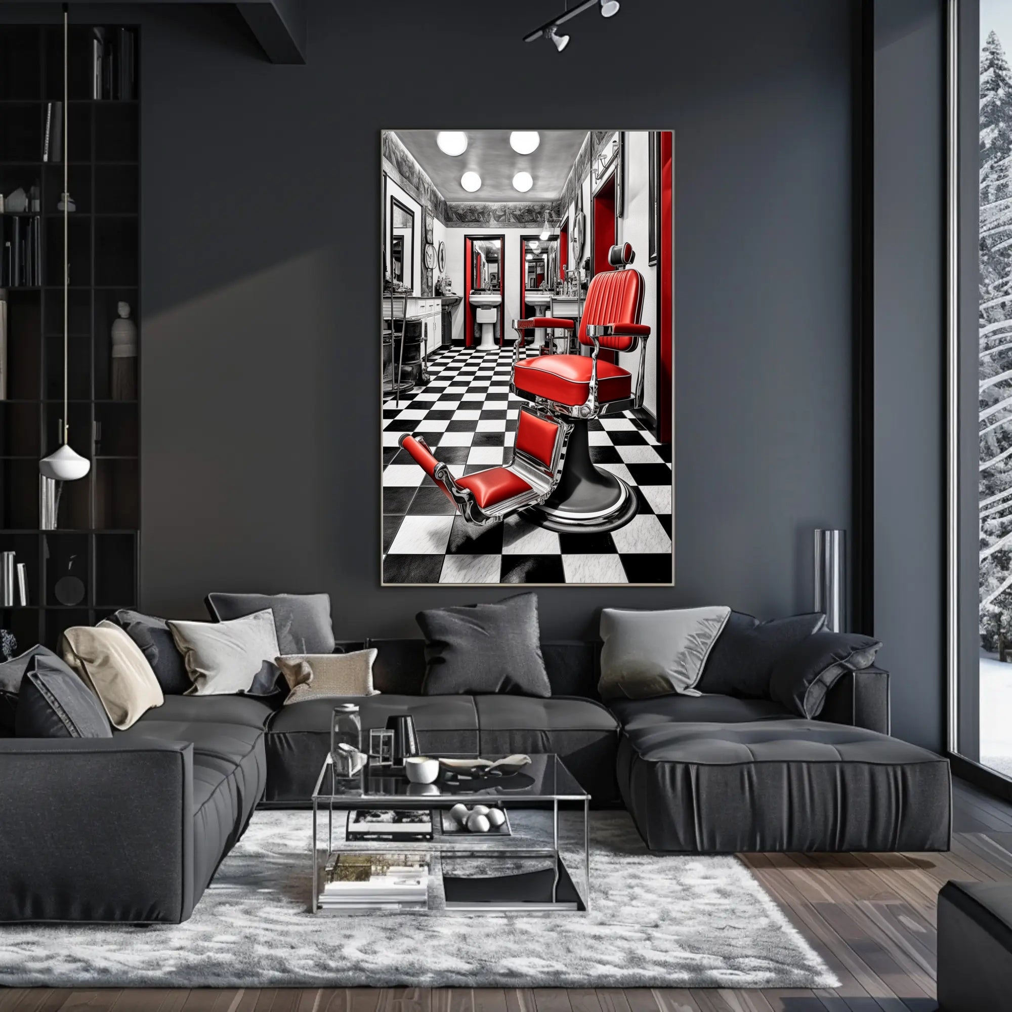 Retro Barber Shop Vibes Poster