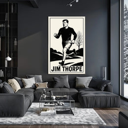 Jim Thorpe Athletic Icon Poster