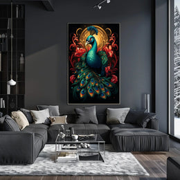 Majestic Peacock Poster
