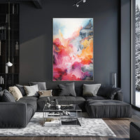 Abstract Colorful Waves Abstract Poster