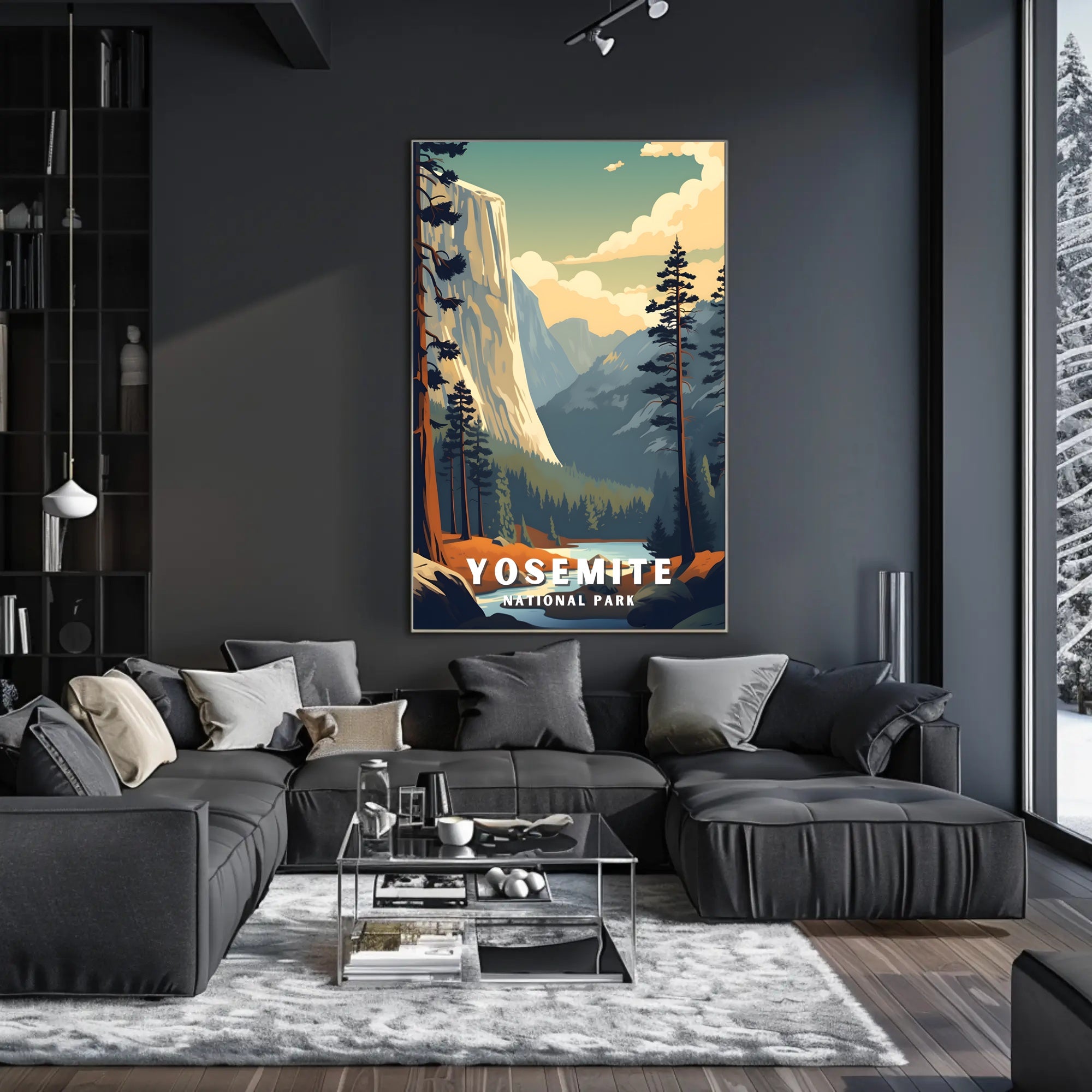 Yosemite Vintage Travel Poster Wall Art Print