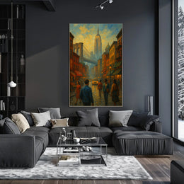 City Of Dreams Poster Dreamlike Cityscape At Dusk For Homes