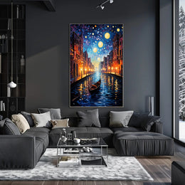 Starry Canal Poster