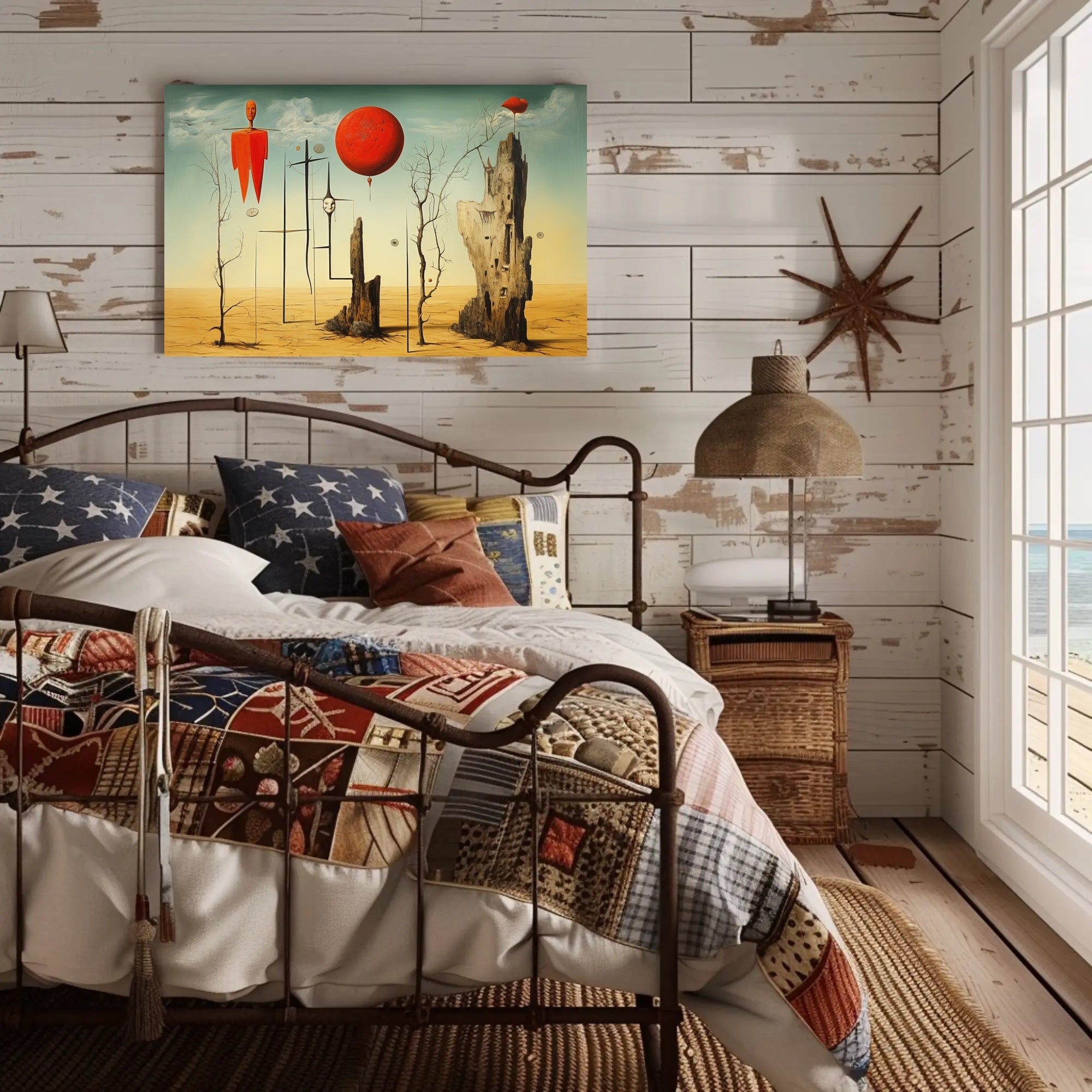 Surreal Desert Landscape Art Poster - Abstract or Artistic Poster
