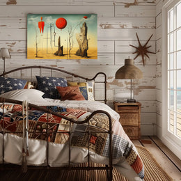 Surreal Desert Landscape Art Poster - Abstract or Artistic Poster
