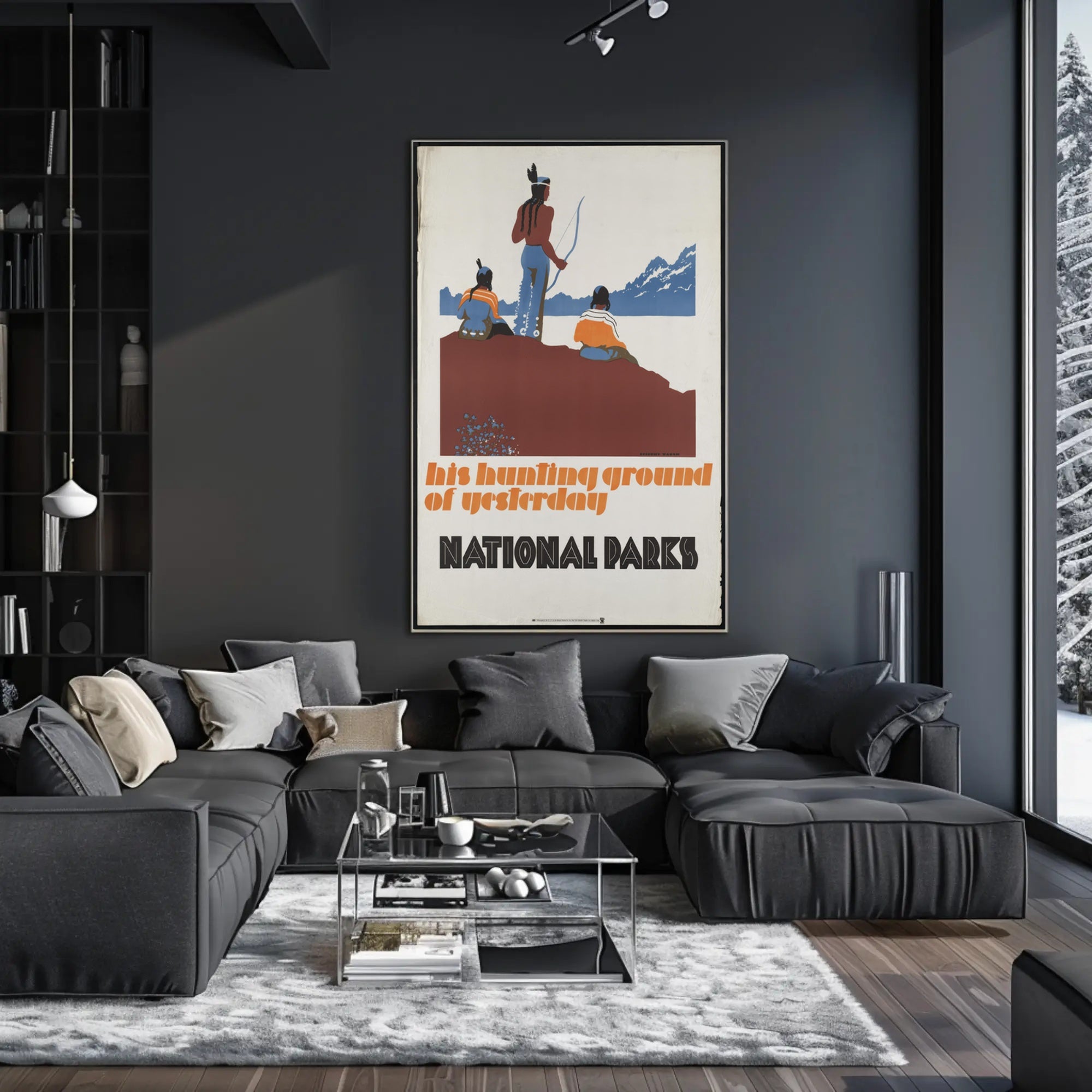 National Parks Tribute Vintage Travel Poster Print