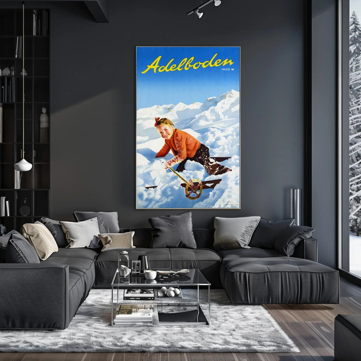 Adelboden Winter Fun Poster