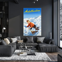 Adelboden Winter Fun Poster