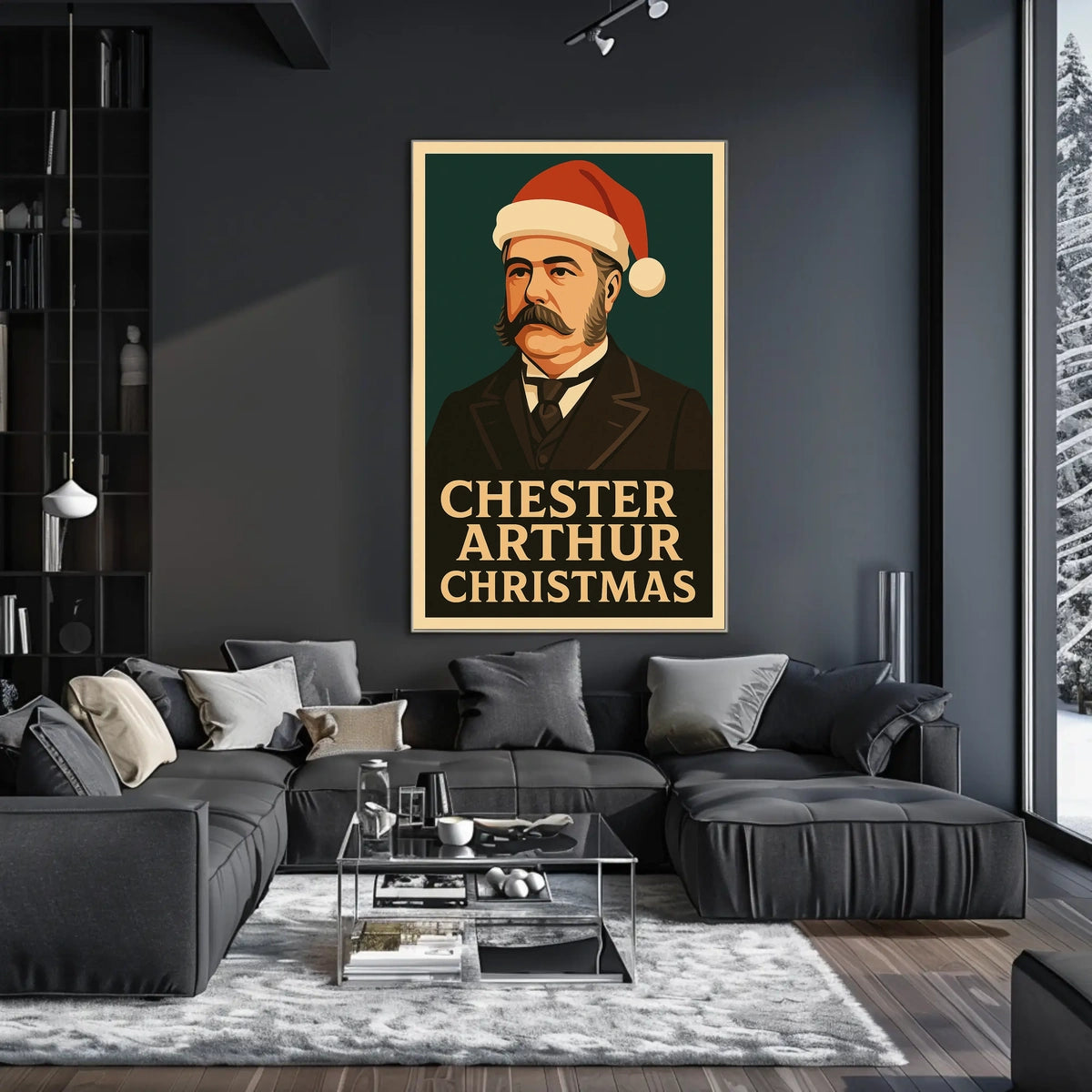 Chester Arthur Christmas Poster