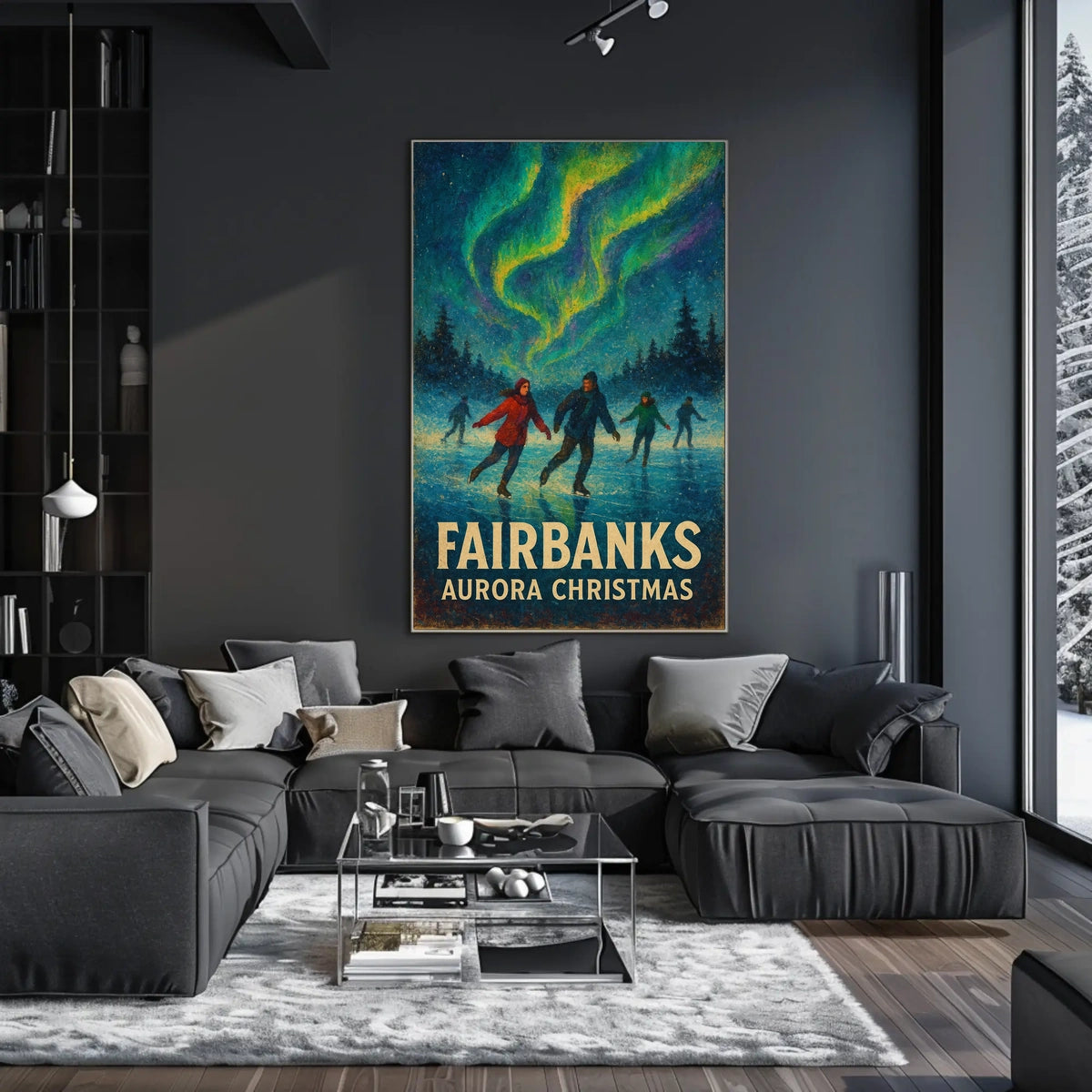 Aurora Christmas Fairbanks Poster