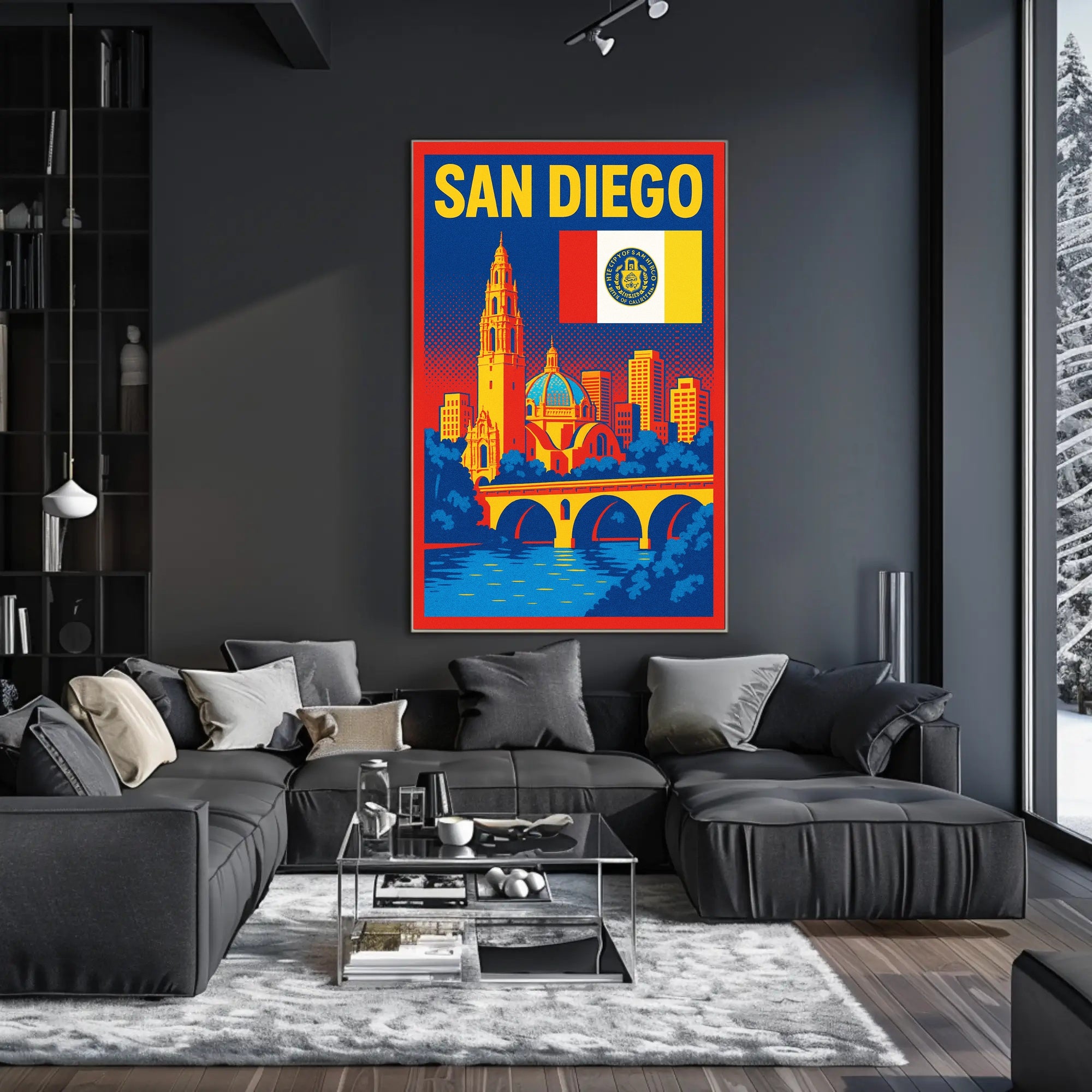 San Diego A Vibrant Cityscape Poster PosterGoat