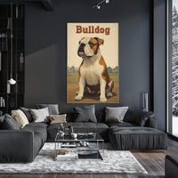 Bulldog Portrait Poster