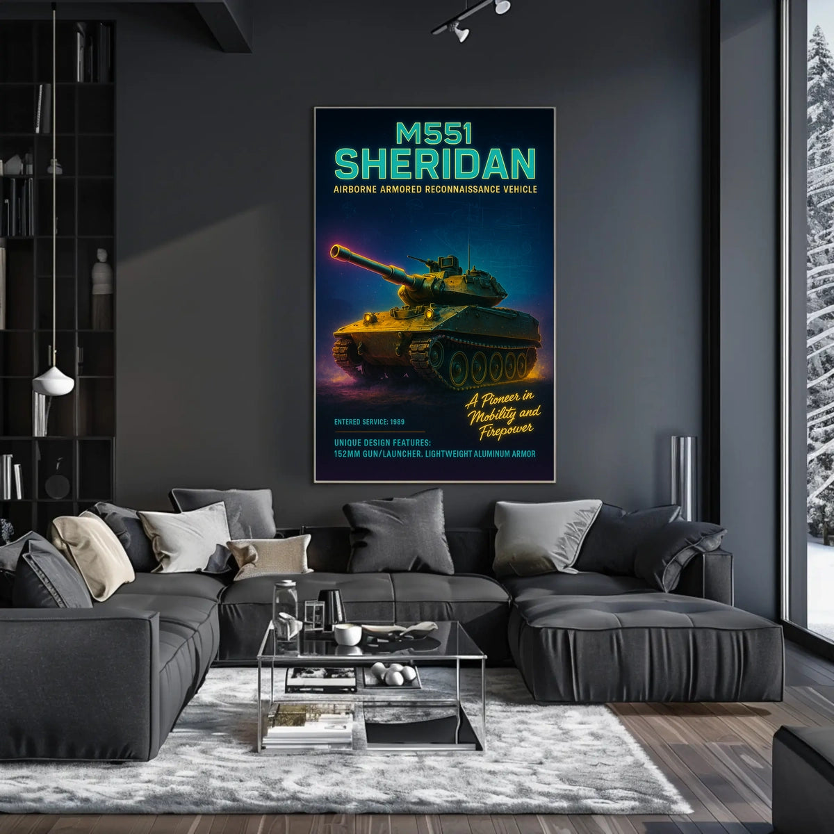 M551 Sheridan Airborne Armored Poster