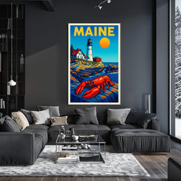 Maine Coastal Charm Poster
