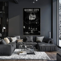 Quebec City Winter Fairytale Poster