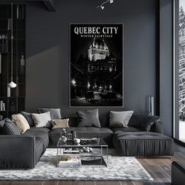 Quebec City Winter Fairytale Poster