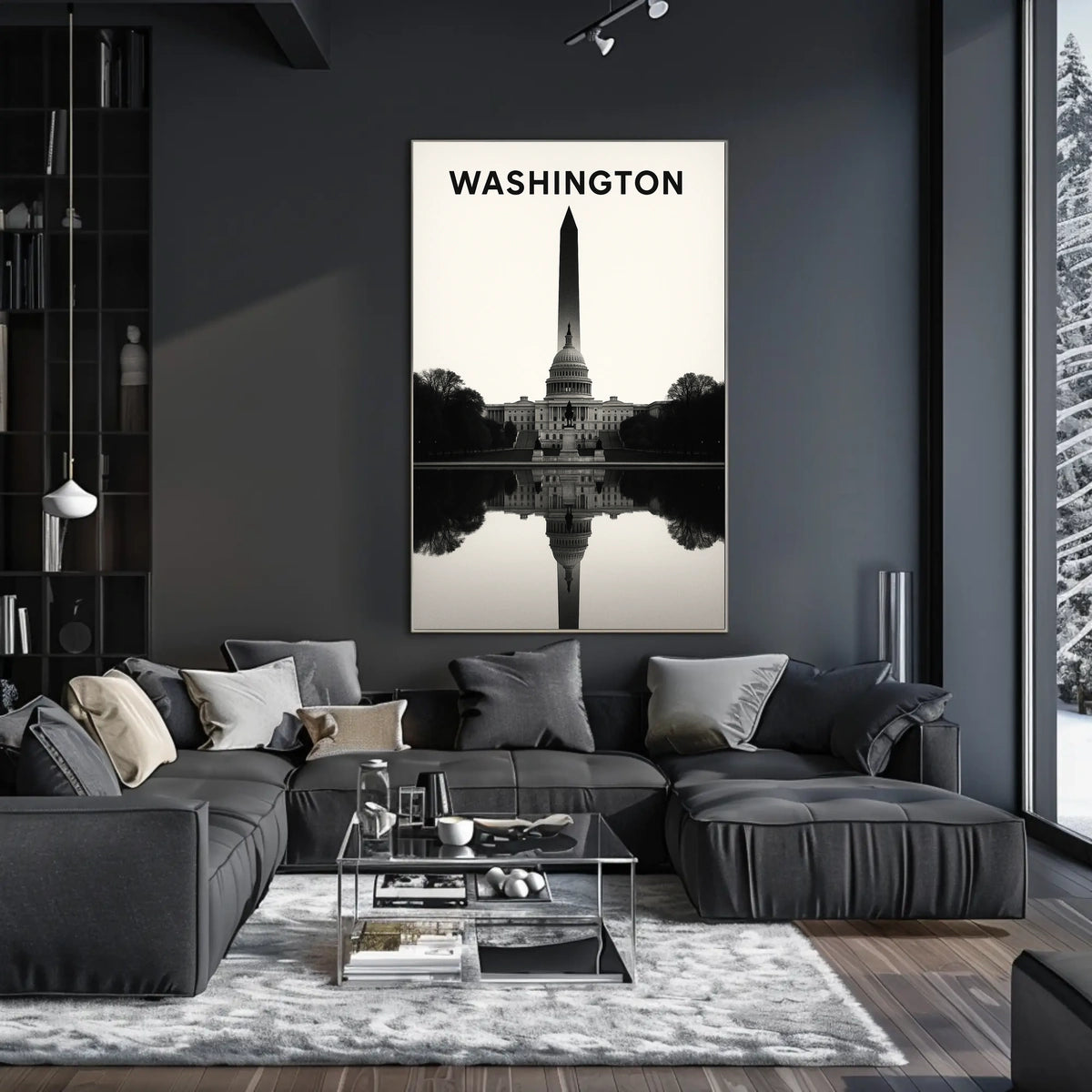 Washington Monument Reflection Poster