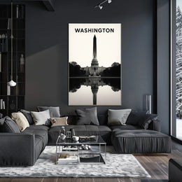 Washington Monument Reflection Poster