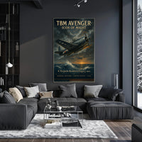 TBM Avenger Aviation Poster Vintage Military Wall Art
