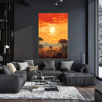 Serengeti Sunset Poster