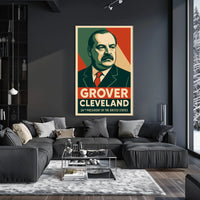 Grover Cleveland Vintage Political Propaganda Poster
