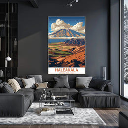 Haleakalā Scenic Travel Vintage National Park Poster