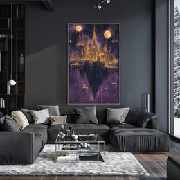 Mystical Floating Cityscape in a Fantasy or Mythology Poster