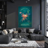 Axolotl Whimsical Poster Whisper Of The Lake Print