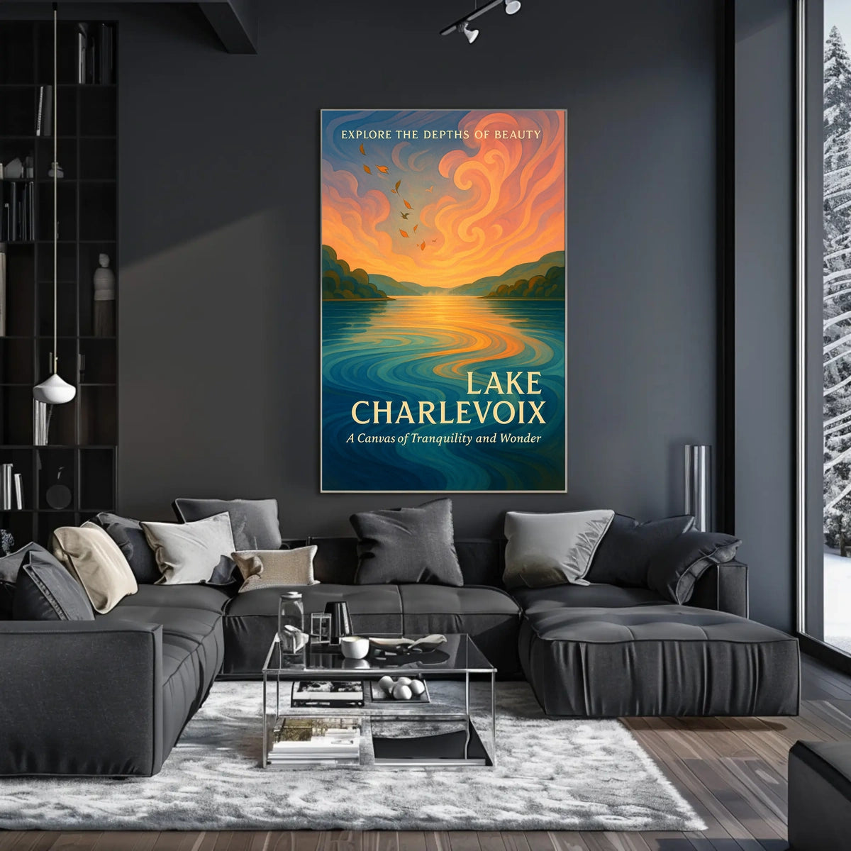 Lake Charlevoix A Canvas Of Poster