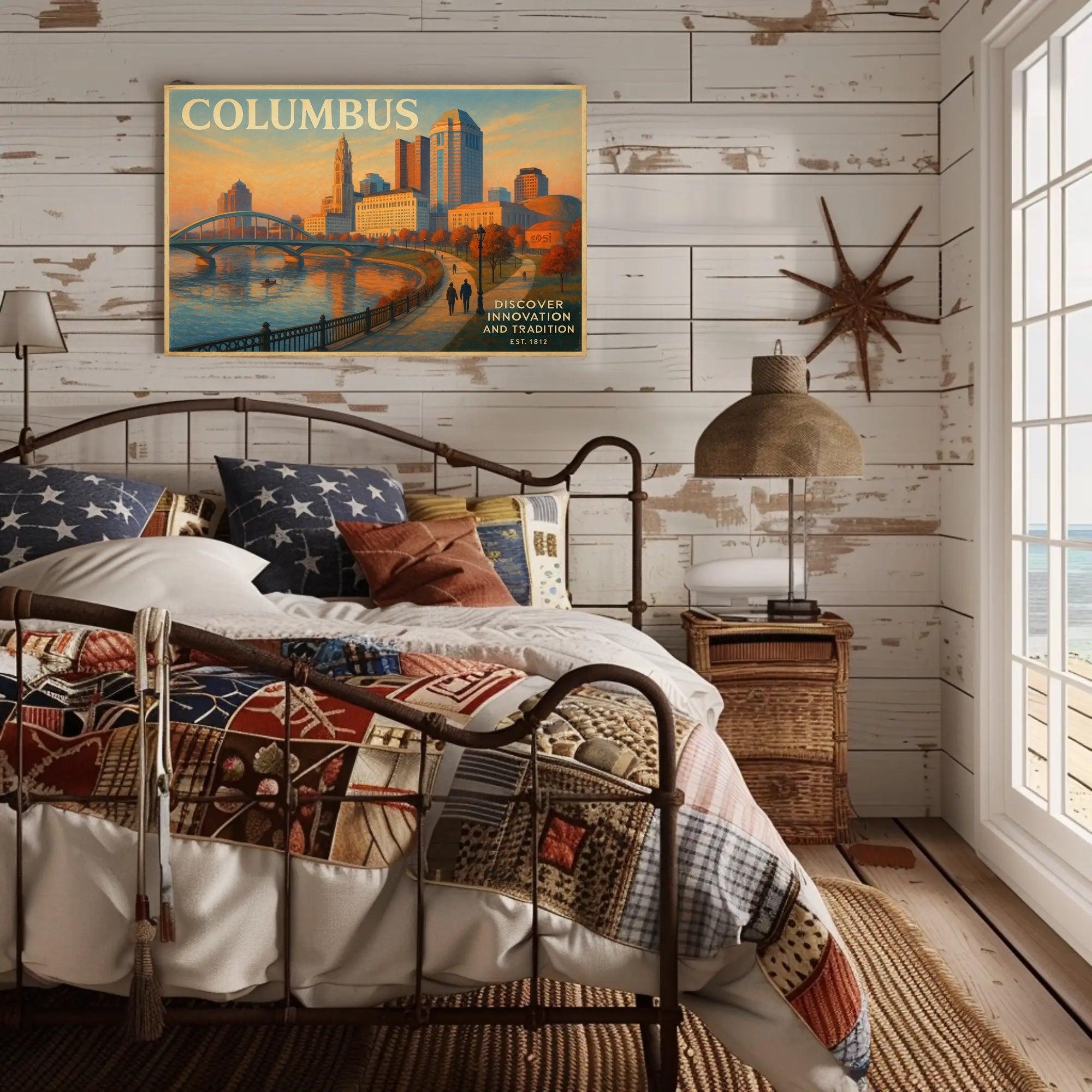 Columbus Travel Poster: Innovation and Tradition